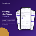 Building Confidence System in the Semplicita Workspace App — Amy's project workspace on a phone
